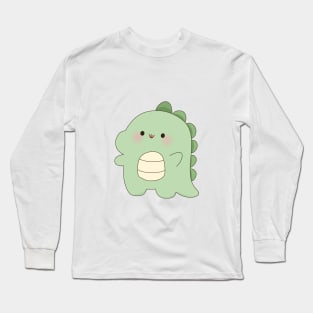 Cute fatty dinosaur Long Sleeve T-Shirt